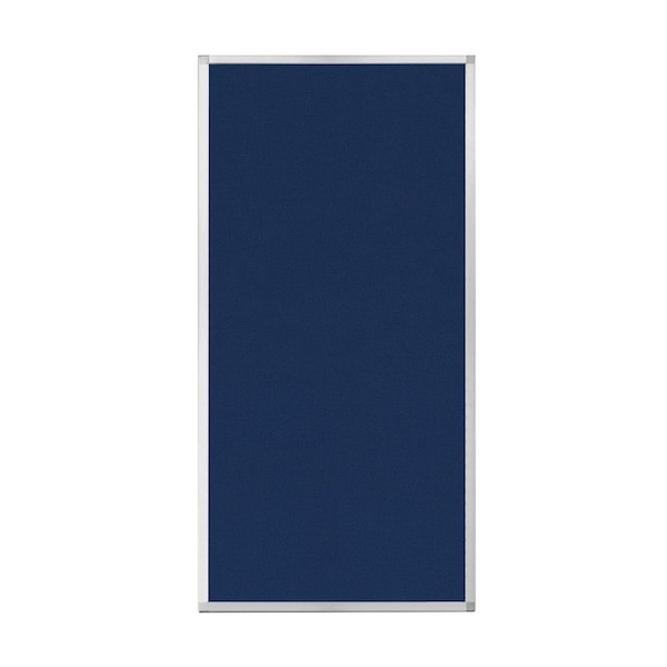 Hush Panel Configurable Cubicle Partition 3' x 6' Navy Blue Fabric